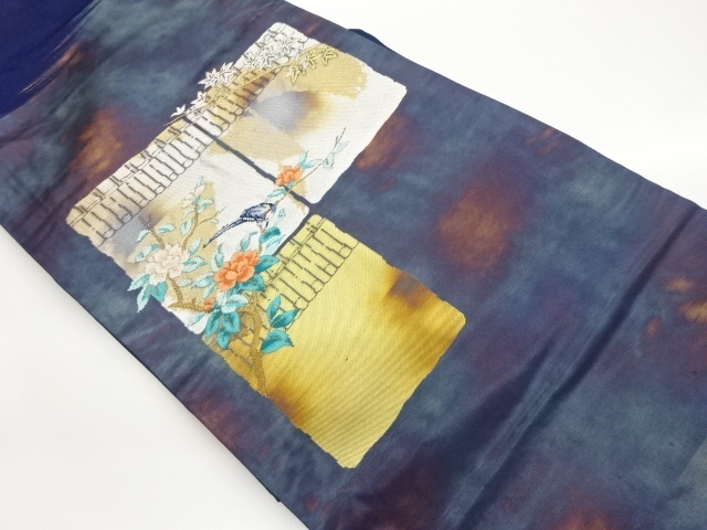 JAPANESE NAGOYA OBI / WOVEN SHIKISHI PATTERN